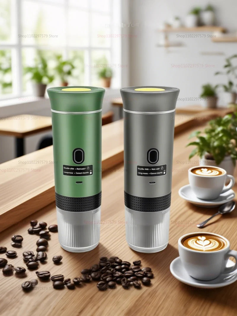 Wireless Portable Espresso Coffee Maker for Car Home Camping 3-in-1 Capsule Coffee Machine Perfect for Travel Office Outdoors