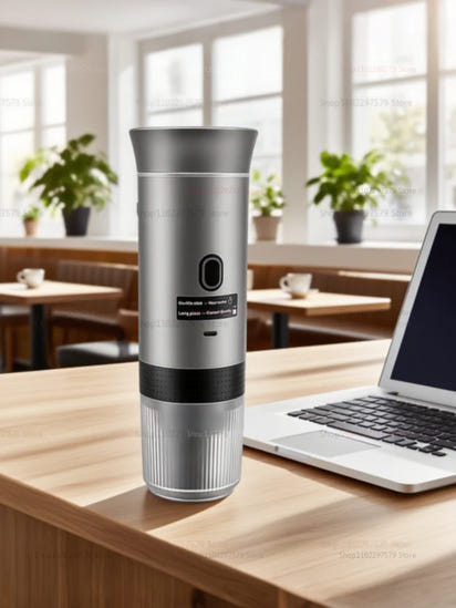 Wireless Portable Espresso Coffee Maker for Car Home Camping 3-in-1 Capsule Coffee Machine Perfect for Travel Office Outdoors
