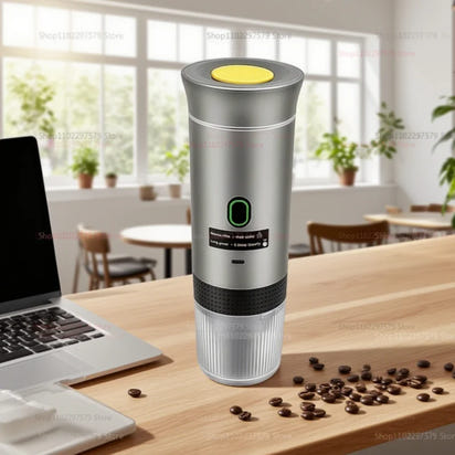 Wireless Portable Espresso Coffee Maker for Car Home Camping 3-in-1 Capsule Coffee Machine Perfect for Travel Office Outdoors