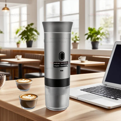 Wireless Portable Espresso Coffee Maker for Car Home Camping 3-in-1 Capsule Coffee Machine Perfect for Travel Office Outdoors
